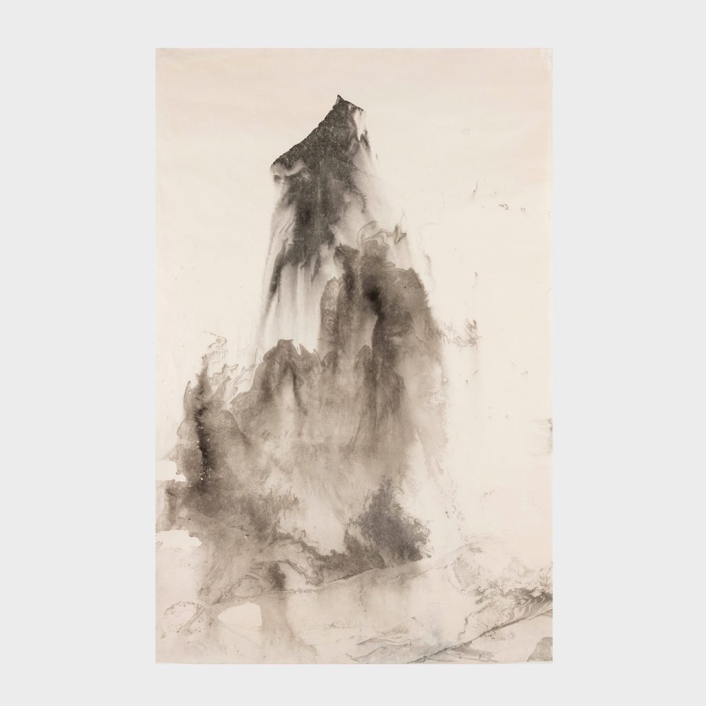 Sumi-e Tuschemalerei Berglandschaft Tusche
